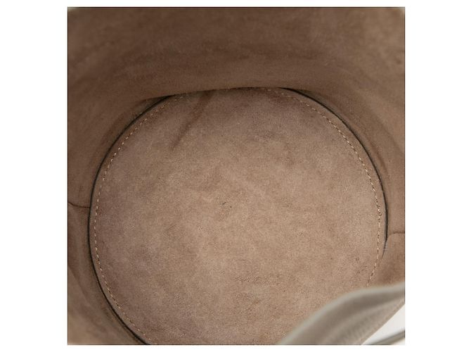 Céline Borsa grande a secchiello in pelle Nano beige di Celine - vista 4