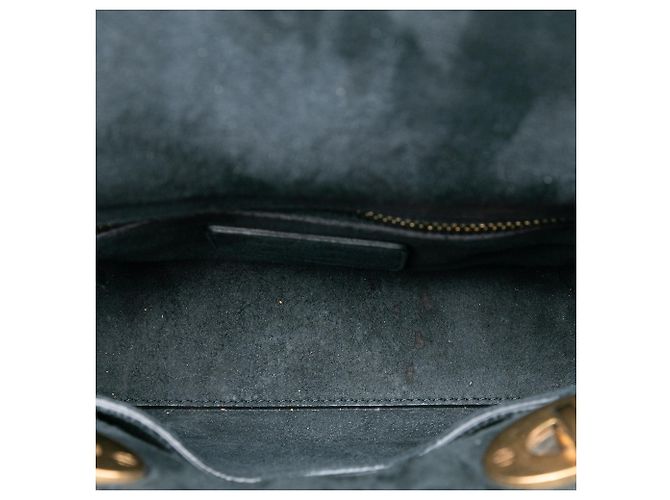 Dior Mini Denim Cannage Blu Studded Morbido Lady Dior Blu navy - vista 4