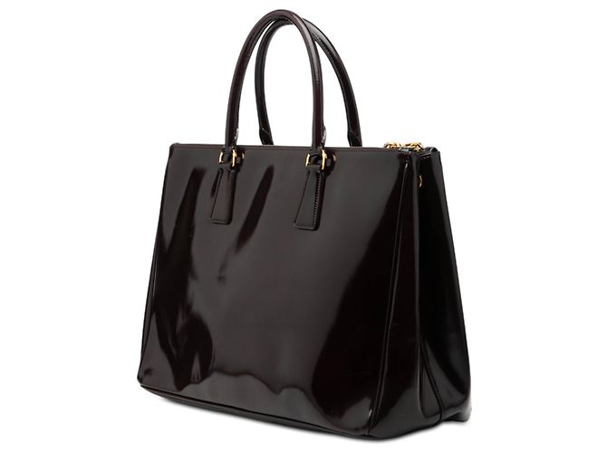 Bolsa Galleria Double Zip em spazzolato roxo médio da Prada - vista 2