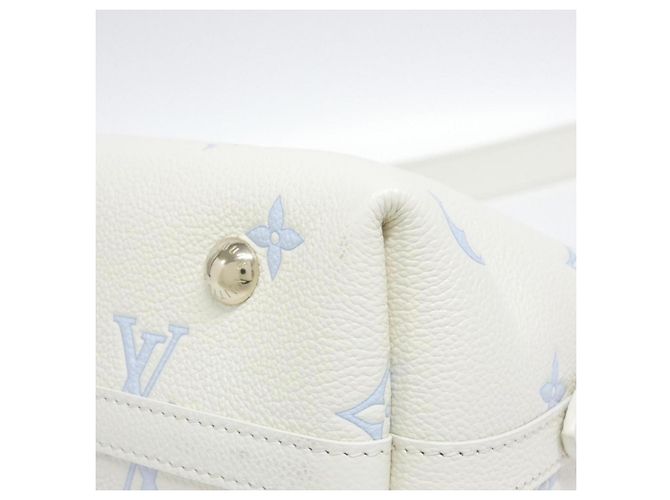 Carryall Schultertasche Monogram Empreinte Bicolor von Louis Vuitton Weiß Blau - Ansicht 3