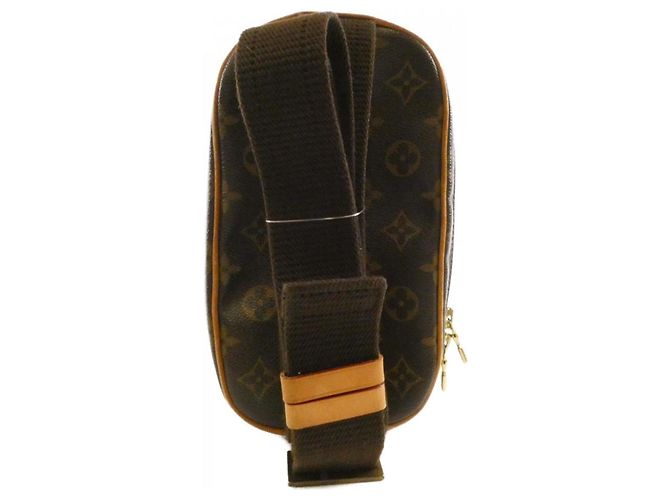 Borsa a Spalla Louis Vuitton Monogram Pochette Gange M51870 Marrone - vista 2