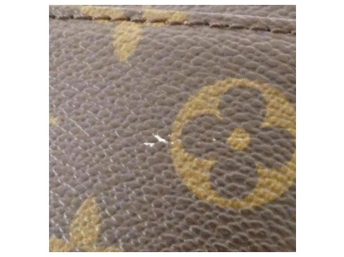 Borsa a Spalla Louis Vuitton Monogram Pochette Gange M51870 Marrone - vista 6