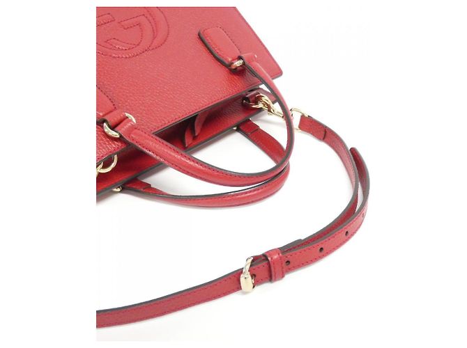 Bolsa Gucci SOHO em couro vermelho - vista 6