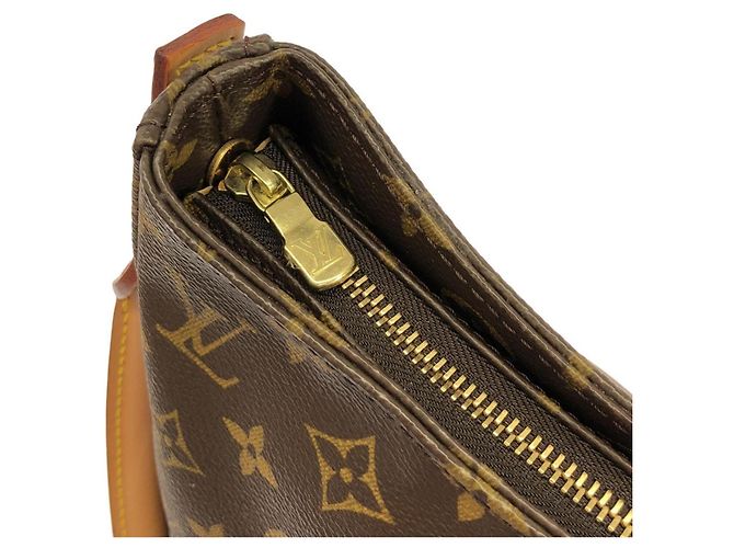 Borsa a Spalla Louis Vuitton Monogram Looping GM M51145 Marrone - vista 3
