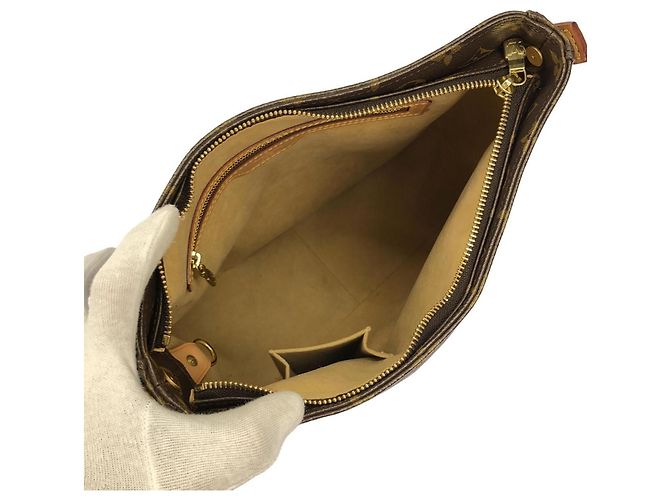 Borsa a Spalla Louis Vuitton Monogram Looping GM M51145 Marrone - vista 5