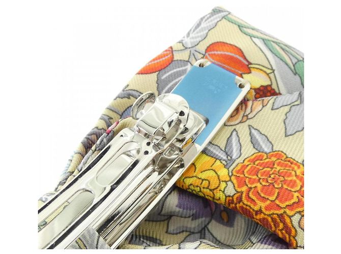 Silk In Hermès Haarspange Hermes BLOOM Grenelle PM 251028G Beige - Ansicht 3