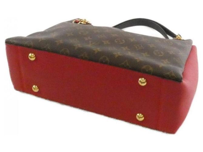 Borsa a Spalla Louis Vuitton Monogram Surenne MM M43773 Marrone Fuschia - vista 2