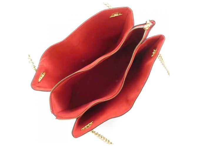 Borsa a Spalla Louis Vuitton Monogram Surenne MM M43773 Marrone Fuschia - vista 8