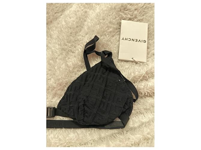 Givenchy Schwarzes Strickbikini mit Logo - Ansicht 2