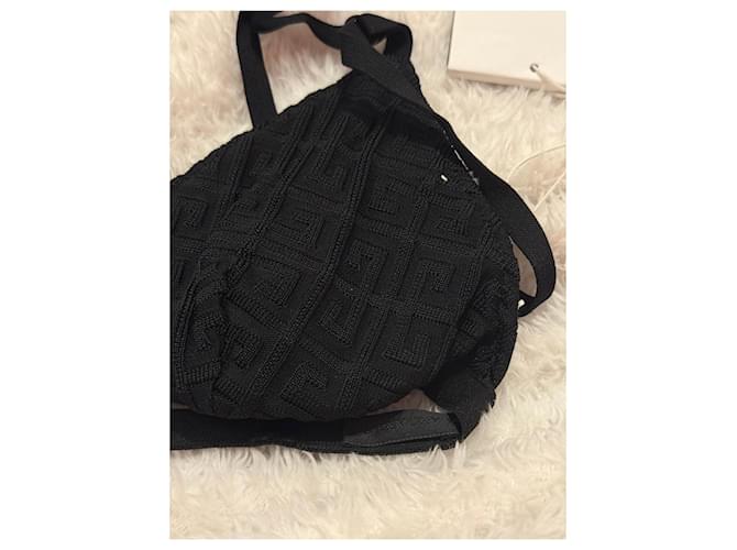 Givenchy Schwarzes Strickbikini mit Logo - Ansicht 3