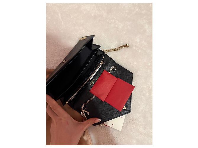 Borsa a tracolla Valentino Garavani Rockstud in pelle nera Nero - vista 5