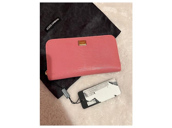 Cartera de cuero rosa Dolce & Gabbana - vista 2