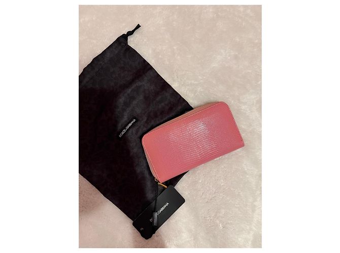 Cartera de cuero rosa Dolce & Gabbana - vista 5