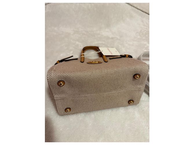 Borsa Valentino in tela e pelle Marrone Beige - vista 2