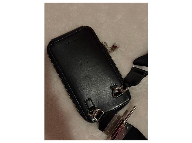 Givenchy Schultertasche aus schwarzem Leder - Ansicht 4