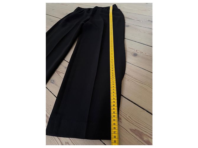 Calças de acetato e poliéster pretas Helmut Lang - vista 10