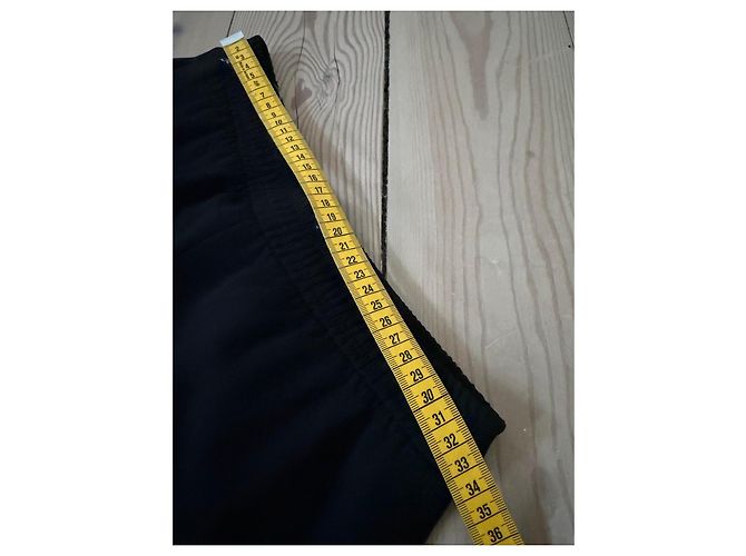 Calças de acetato e poliéster pretas Helmut Lang - vista 11