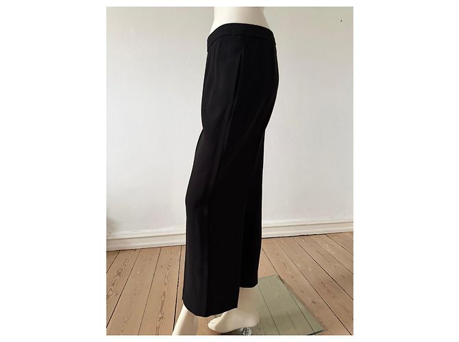 Calças de acetato e poliéster pretas Helmut Lang - vista 3