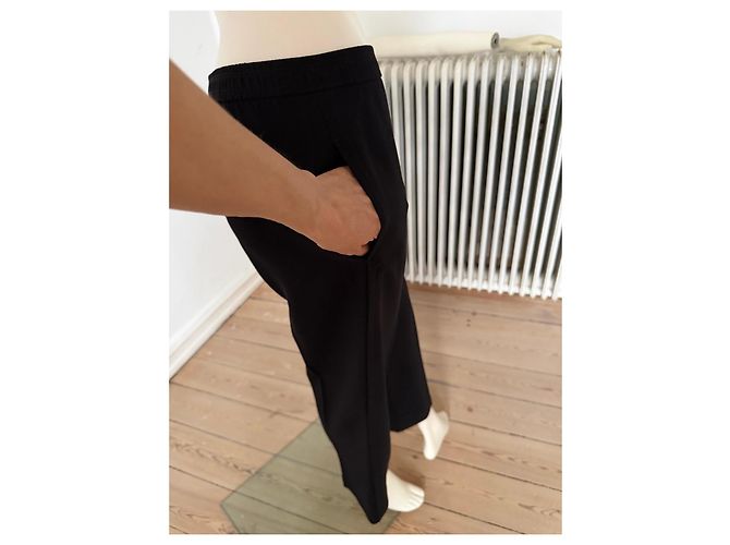 Calças de acetato e poliéster pretas Helmut Lang - vista 5
