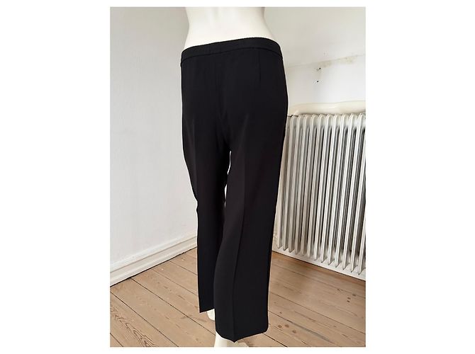 Calças de acetato e poliéster pretas Helmut Lang - vista 6