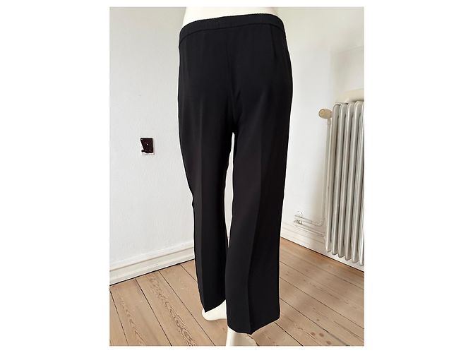 Calças de acetato e poliéster pretas Helmut Lang - vista 7