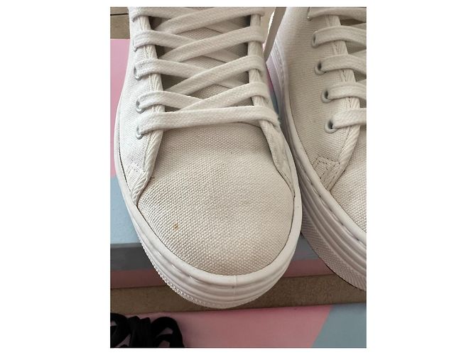 Baskets en coton blanches Chiara Ferragni EU37 - vue 4