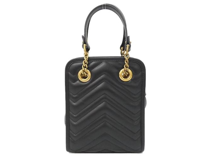 Borsa Gucci GG Marmont Nero - vista 2