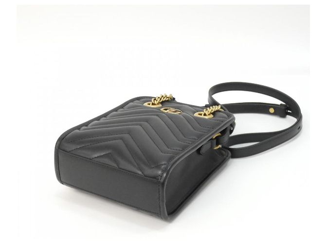 Borsa Gucci GG Marmont Nero - vista 3