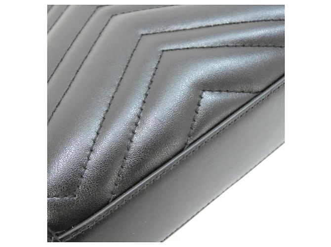 Borsa Gucci GG Marmont Nero - vista 4