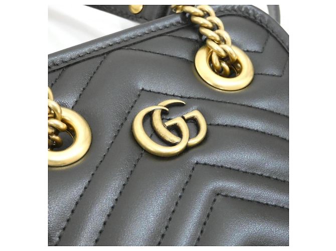Borsa Gucci GG Marmont Nero - vista 5