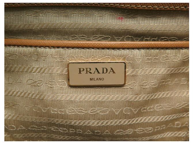 BORSA PRADA GRAND GALLERIA GM IN PELLE GRAIN SAFFIANO ORO Cammello - vista 12