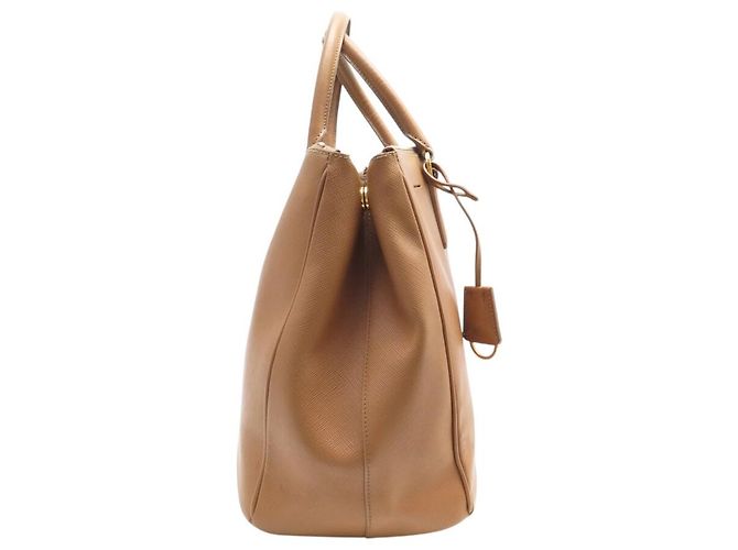 BORSA PRADA GRAND GALLERIA GM IN PELLE GRAIN SAFFIANO ORO Cammello - vista 3