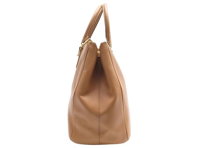 BORSA PRADA GRAND GALLERIA GM IN PELLE GRAIN SAFFIANO ORO Cammello - vista 4