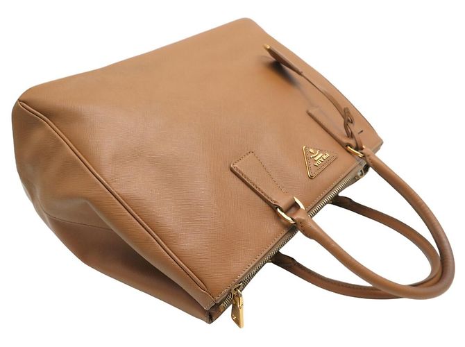 BORSA PRADA GRAND GALLERIA GM IN PELLE GRAIN SAFFIANO ORO Cammello - vista 6