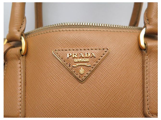 BORSA PRADA GRAND GALLERIA GM IN PELLE GRAIN SAFFIANO ORO Cammello - vista 8