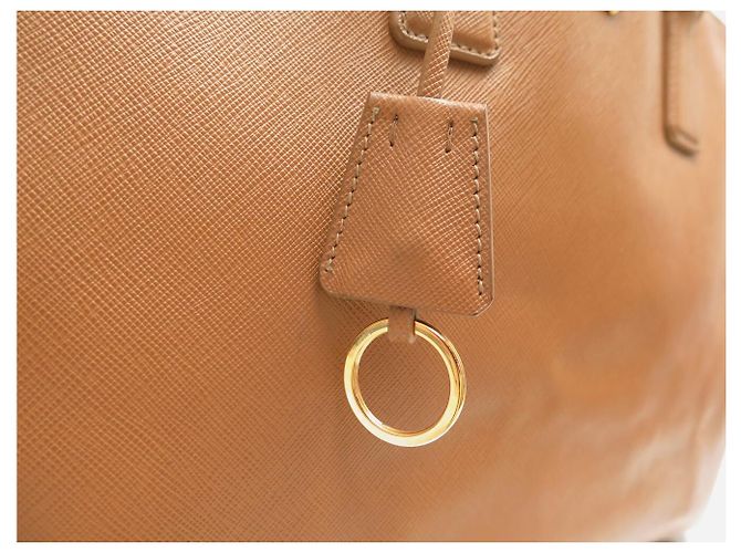 BORSA PRADA GRAND GALLERIA GM IN PELLE GRAIN SAFFIANO ORO Cammello - vista 9