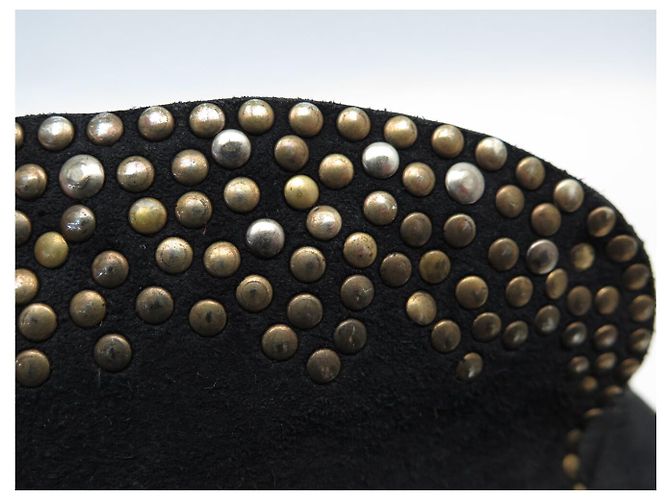 NUOVO BORSO CAMPOMAGGI FLAVIA CON MANICO IN PELLE GRAIN NERA CON STUDS Nero - vista 14