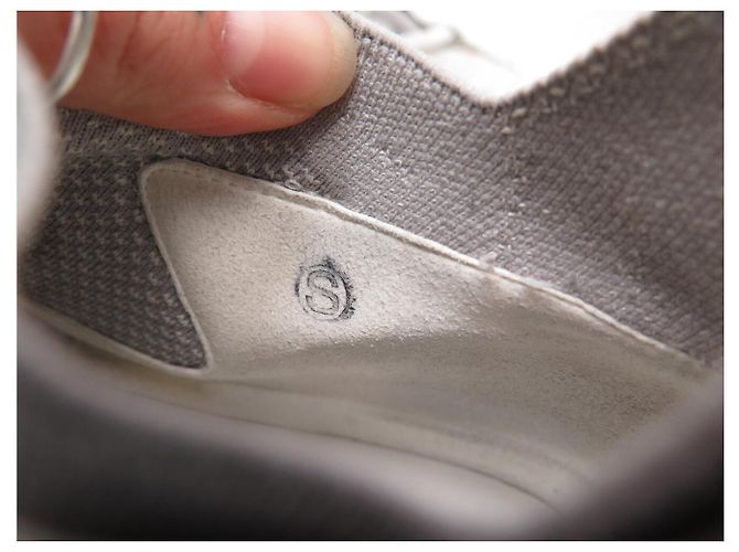 Hermès HERMES ACTION H201103Z 38 GRAU WEISS CANVAS LEDER SNEAKERS - Ansicht 13