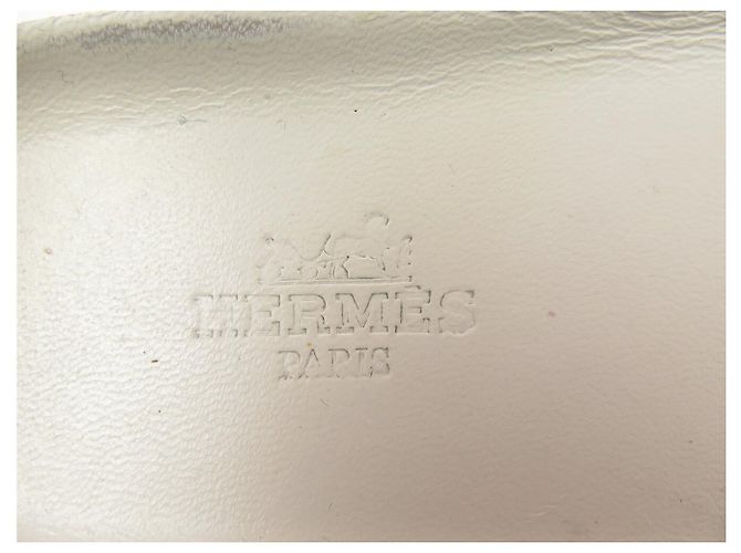 Hermès HERMES ACTION H201103Z 38 GRAU WEISS CANVAS LEDER SNEAKERS - Ansicht 15