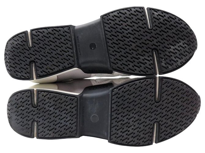 Hermès HERMES ACTION H201103Z 38 GRAU WEISS CANVAS LEDER SNEAKERS - Ansicht 6