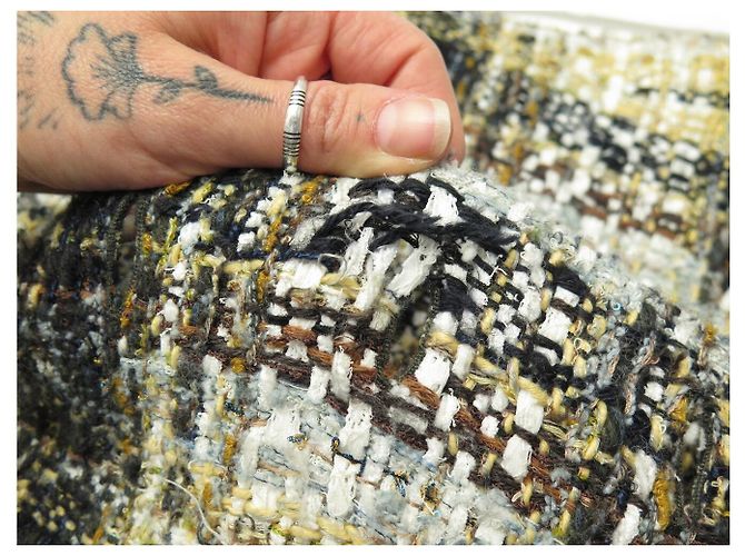 ABITO CHANEL P62392V47991 38 M ABITO IN TWEED A QUADRI MULTICOLOR 2000S - vista 12
