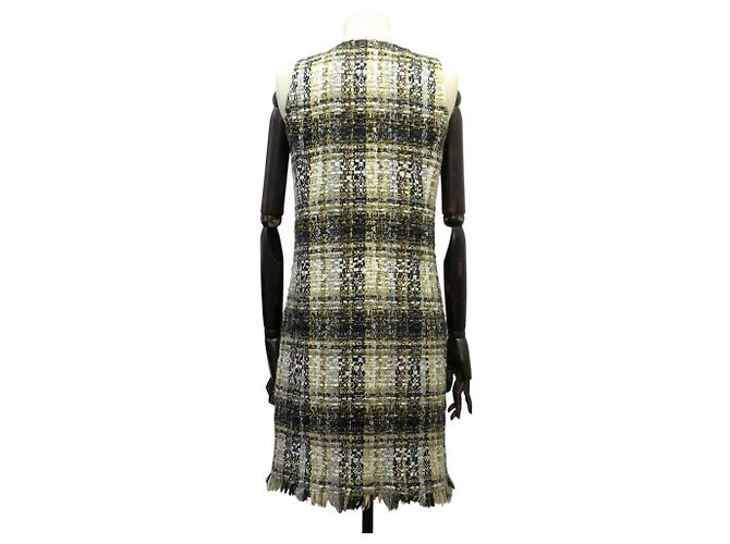 ABITO CHANEL P62392V47991 38 M ABITO IN TWEED A QUADRI MULTICOLOR 2000S - vista 3