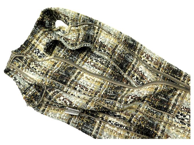 ABITO CHANEL P62392V47991 38 M ABITO IN TWEED A QUADRI MULTICOLOR 2000S - vista 4