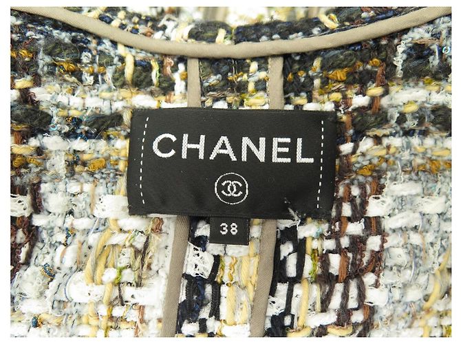 ABITO CHANEL P62392V47991 38 M ABITO IN TWEED A QUADRI MULTICOLOR 2000S - vista 5