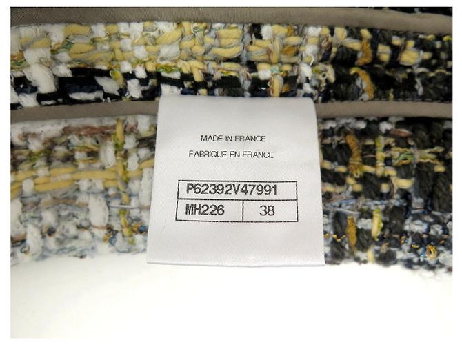 ABITO CHANEL P62392V47991 38 M ABITO IN TWEED A QUADRI MULTICOLOR 2000S - vista 8