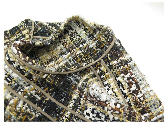 ABITO CHANEL P62392V47991 38 M ABITO IN TWEED A QUADRI MULTICOLOR 2000S - vista 9