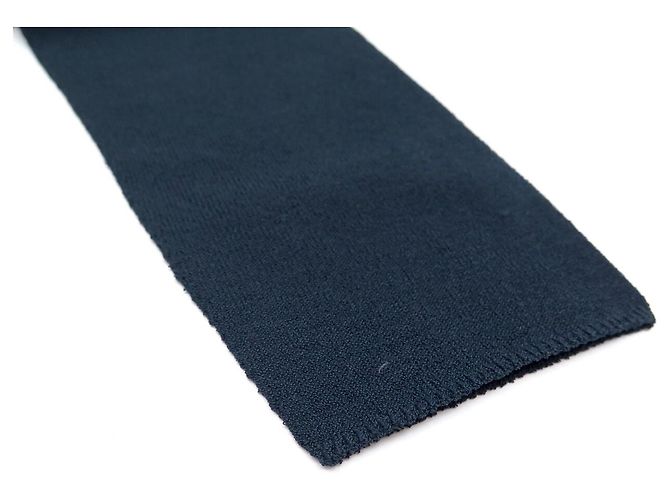 NEUES CHANEL LANGARM-OBERTEIL P18834V01040 CC LOGO M 40 VISKOSE Marineblau - Ansicht 11