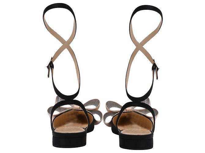 Bailarinas Wrap Strap Le Cadeau de Mach & Mach en Ante Negro - vista 3
