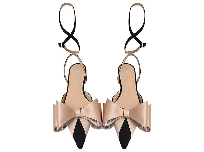 Bailarinas Wrap Strap Le Cadeau de Mach & Mach en Ante Negro - vista 5