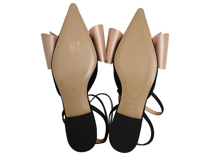 Bailarinas Wrap Strap Le Cadeau de Mach & Mach en Ante Negro - vista 6